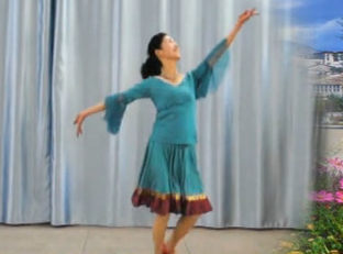 艳艳广场舞想西藏演示教学 广场舞歌曲音乐 教学视频免费下载
